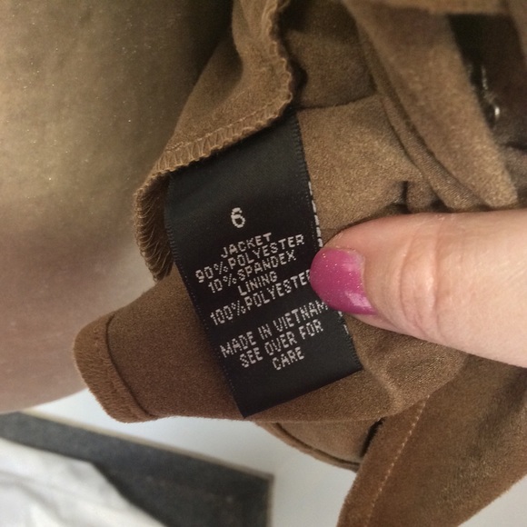 NWT ABG soft camel colored short jacket.  SZ 6 - Picture 5 of 8